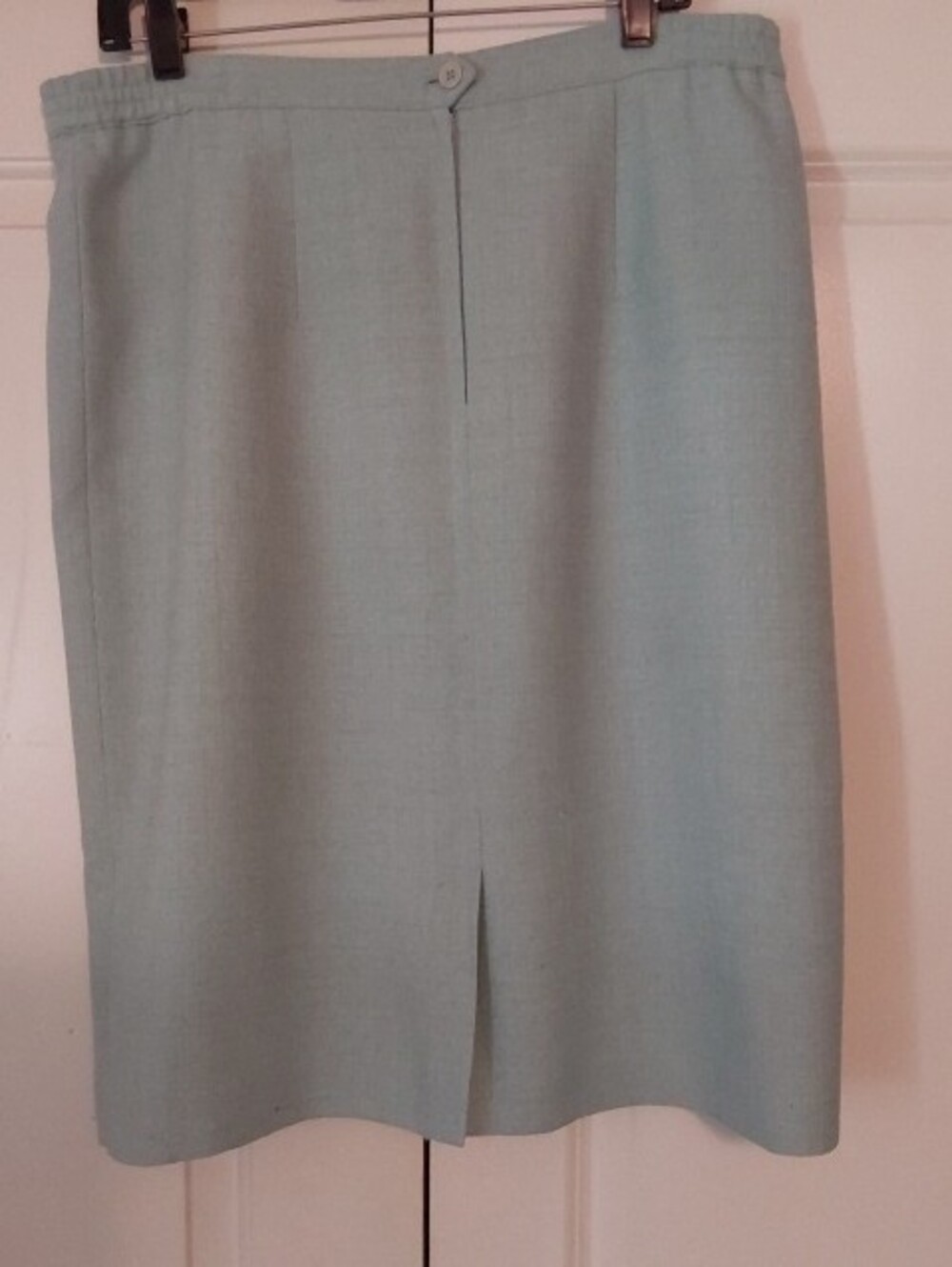 Elegant Mint Green & Blue Women's Pencil Skirt - Picture 2 of 4